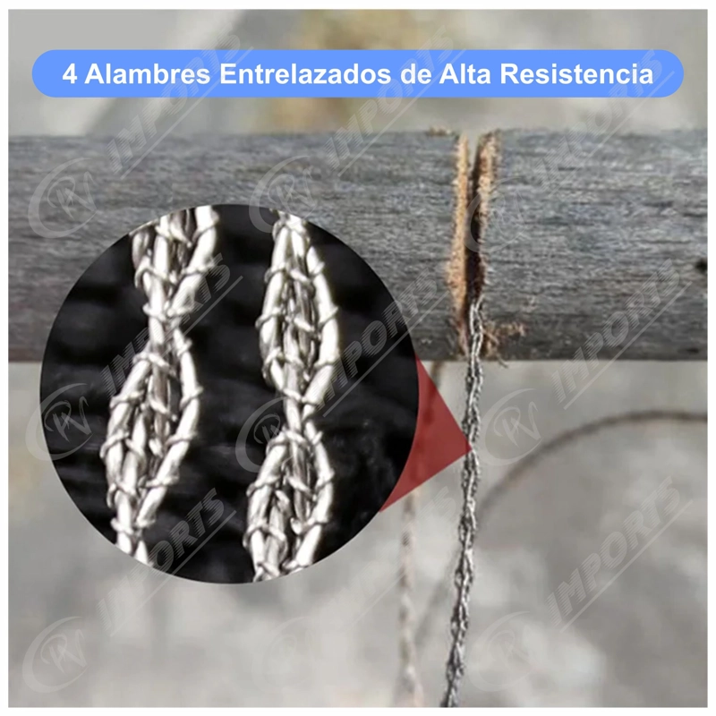 SIERRA DE ALAMBRE DOBLE ASA ERGONÓMICA CAMPING Y MÁS - 3