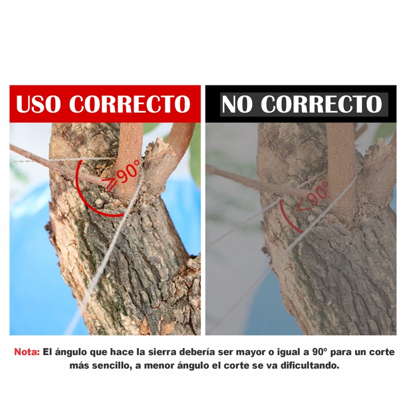 SIERRA DE ALAMBRE DOBLE ASA ERGONÓMICA CAMPING Y MÁS - 6