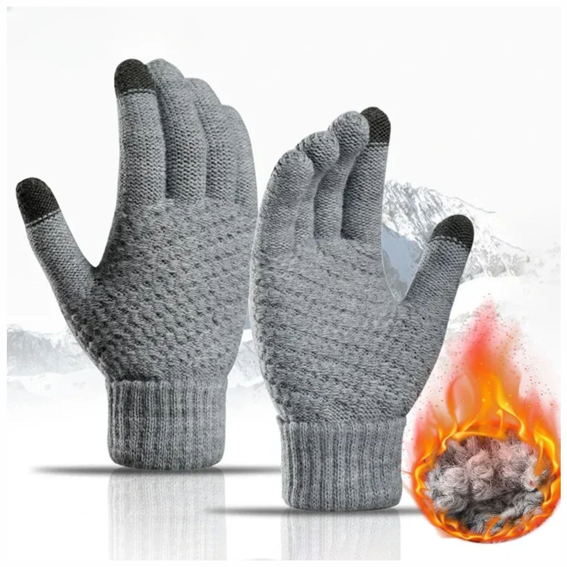 GUANTES INVIERNO FRIO UNISEX PREMIUM TÁCTIL TOUCH - 1