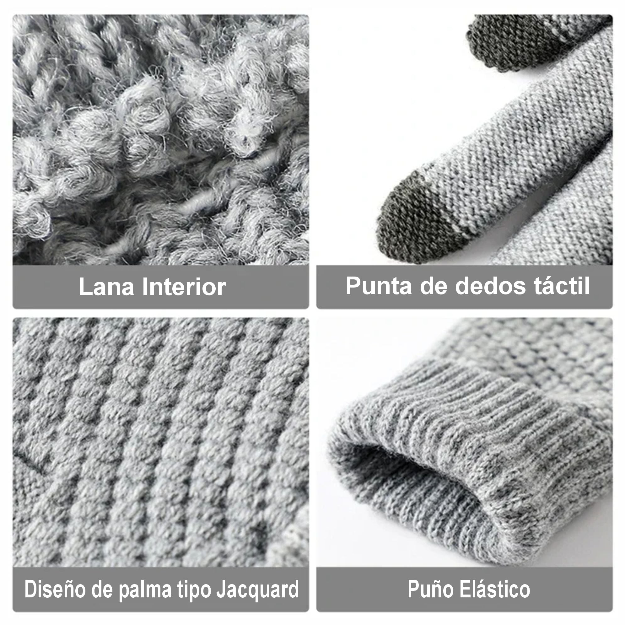 GUANTES INVIERNO FRIO UNISEX PREMIUM TÁCTIL TOUCH - 2
