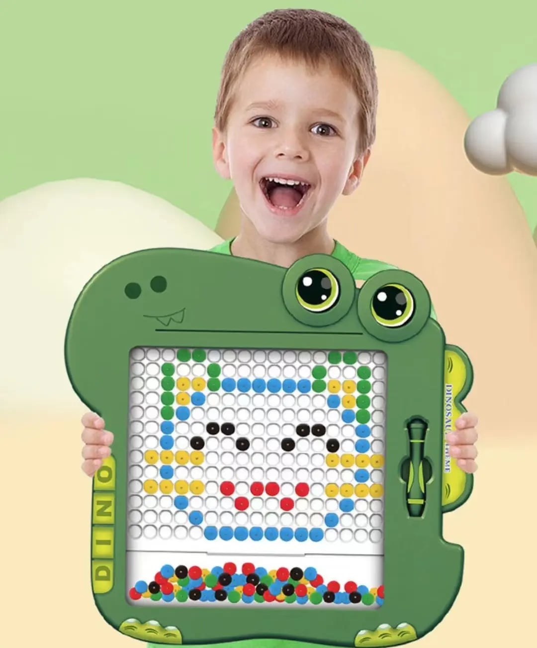 TABLERO DE DIBUJO MAGNETICO EDUCATIVO MODELO DINO EXTRAGRANDE - 1