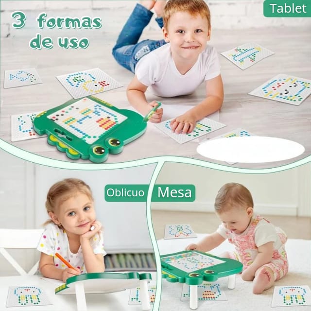 TABLERO DE DIBUJO MAGNETICO EDUCATIVO MODELO DINO EXTRAGRANDE - 5