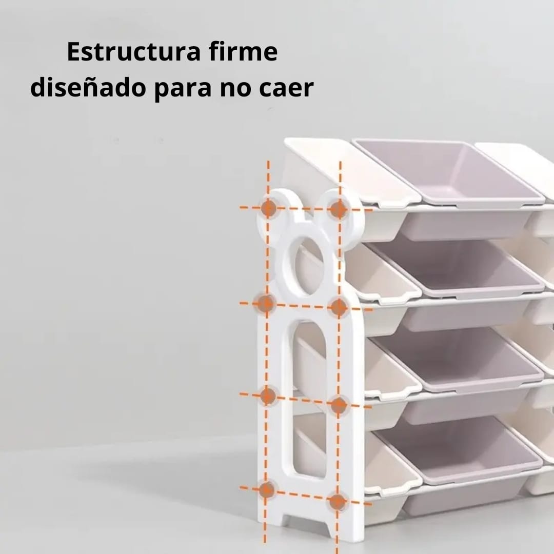 ORGANIZADOR JUGUETERO PARA BEBES Y NIÑOS CON 12 BANDEJAS - 3