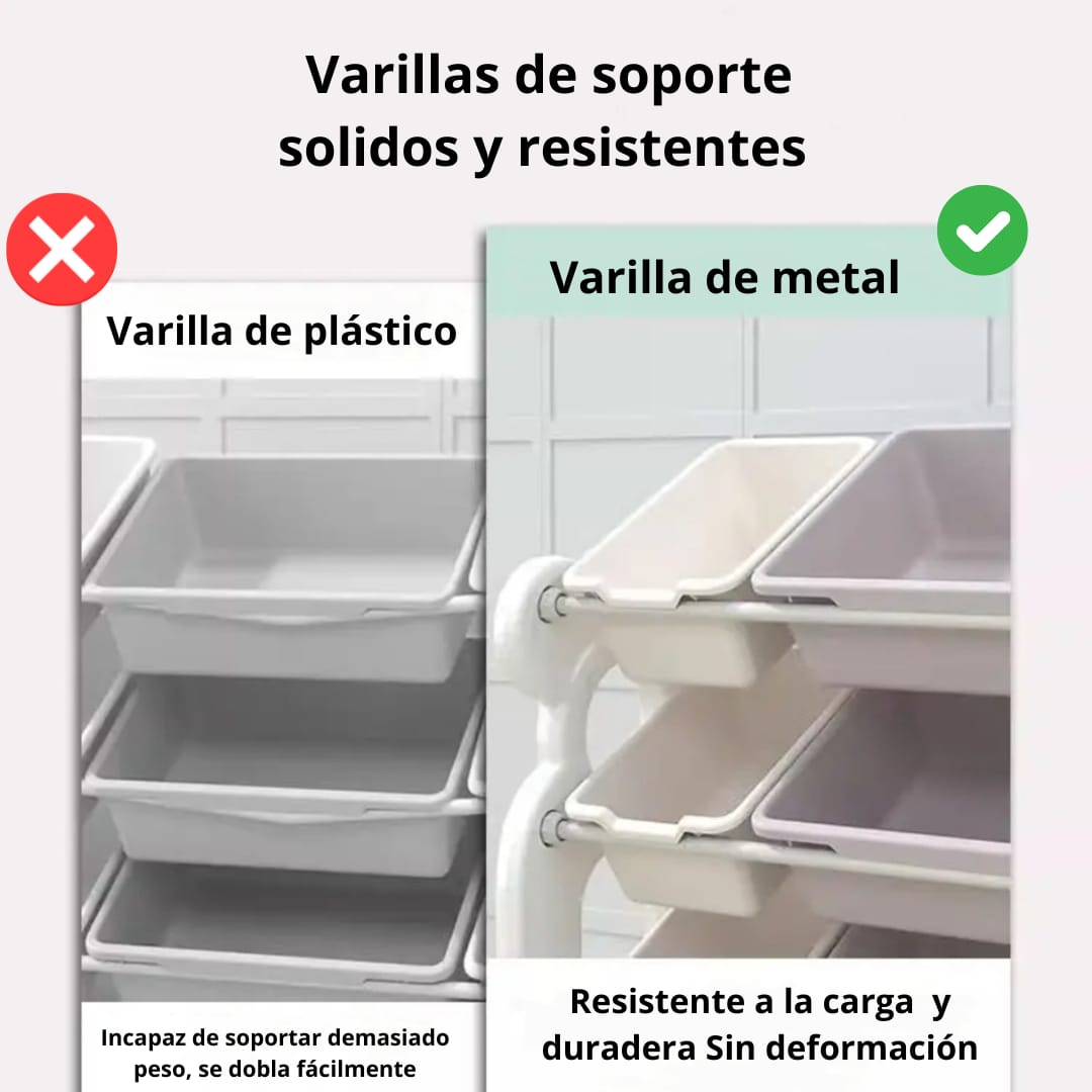 ORGANIZADOR JUGUETERO PARA BEBES Y NIÑOS CON 12 BANDEJAS - 5