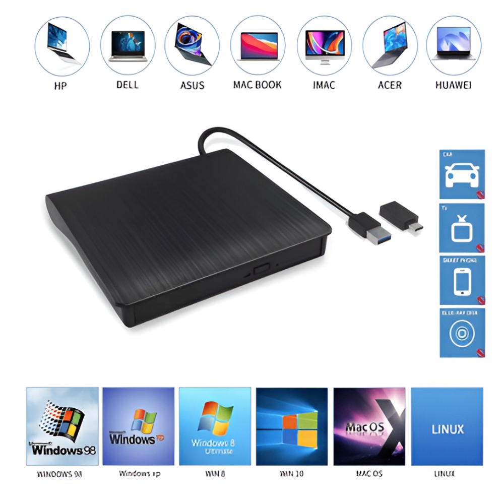 UNIDAD DE DVD EXTERNA USB 3.0 TIPO C - 3