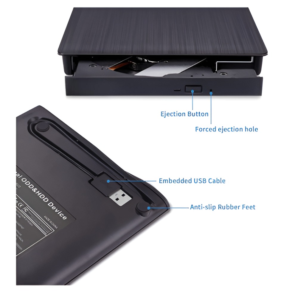 UNIDAD DE DVD EXTERNA USB 3.0 TIPO C - 4