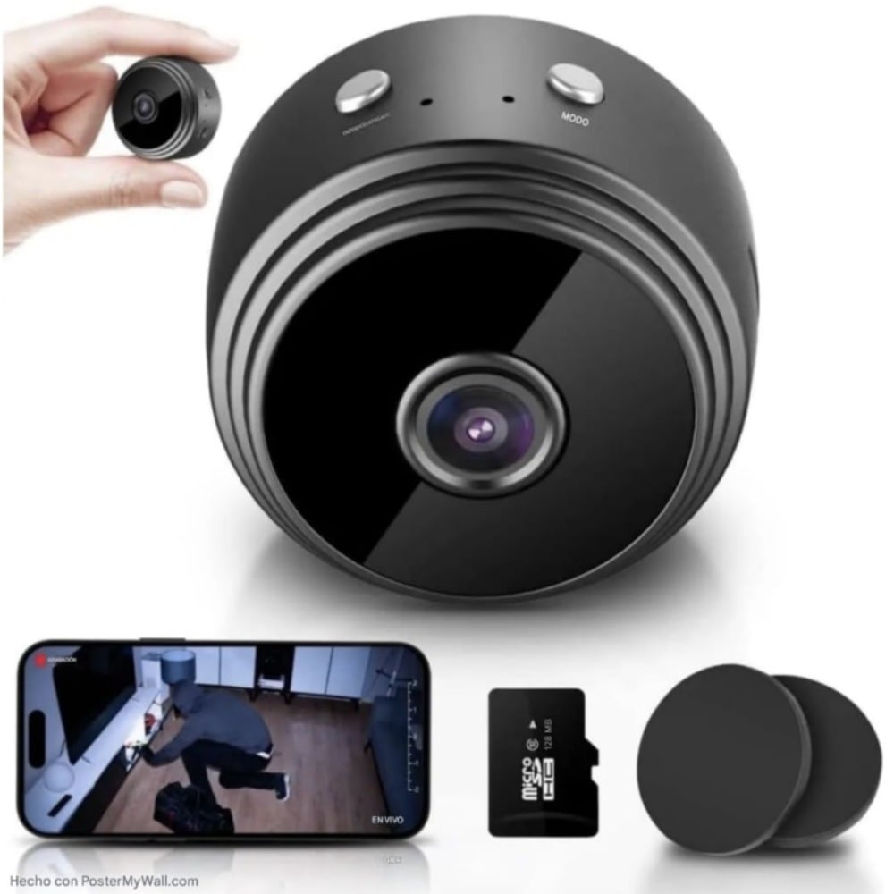 MINI CÁMARA A9 HOME CON CUBIERTA TRASERA MAGNÉTICA - 2