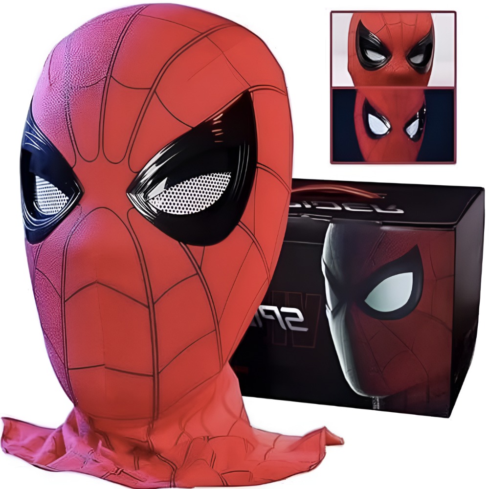 MÁSCARA DEL HOMBRE ARAÑA CON OJOS MECÁNICOS MÓVILES - 1