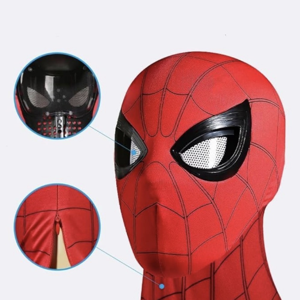 MÁSCARA DEL HOMBRE ARAÑA CON OJOS MECÁNICOS MÓVILES - 2