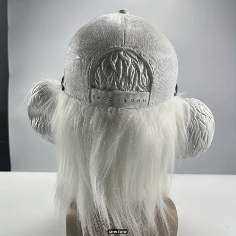 MÁSCARA DE GORILA BLANCA DE LÁTEX - 2
