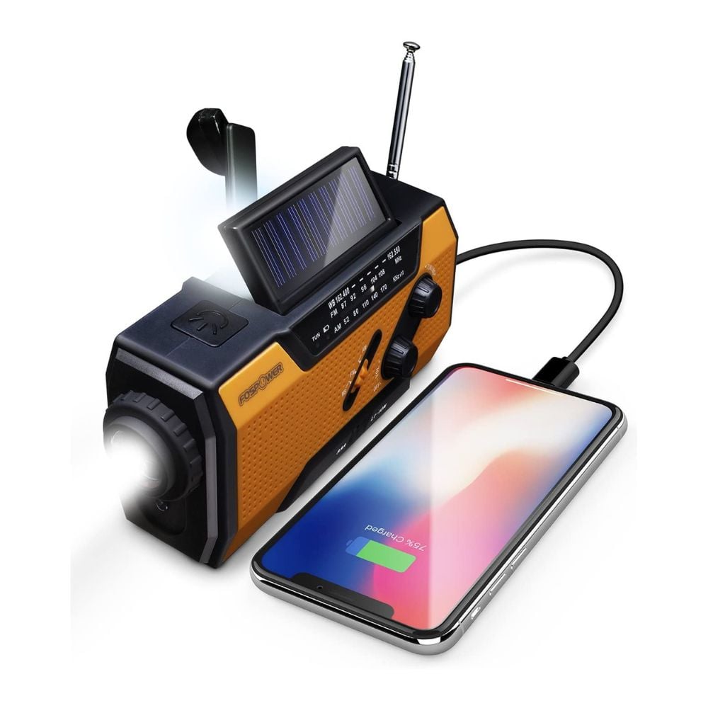 RADIO METEOROLÓGICO PORTÁTIL CON CARGA SOLAR - 1