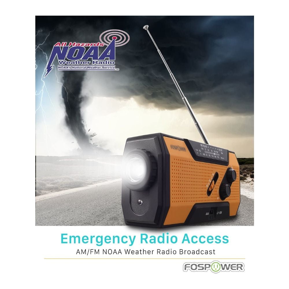 RADIO METEOROLÓGICO PORTÁTIL CON CARGA SOLAR - 3