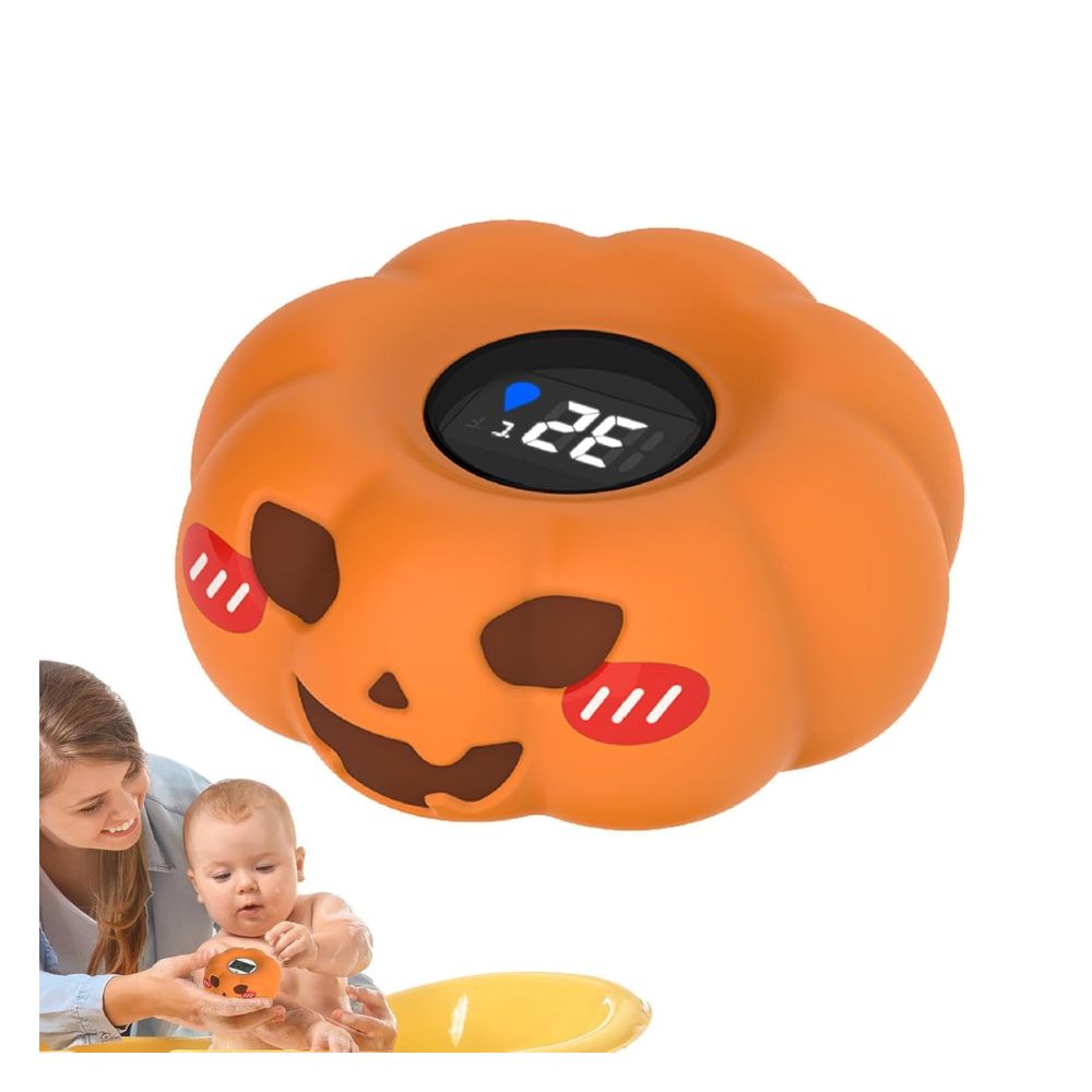 TERMÓMETRO DE BAÑERA EN FORMA DE CALABAZA CON PANTALLA LED - 2