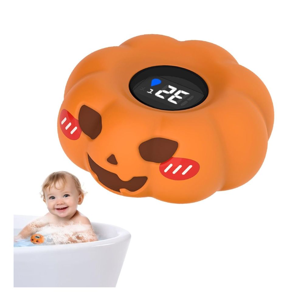 TERMÓMETRO DE BAÑERA EN FORMA DE CALABAZA CON PANTALLA LED - 4