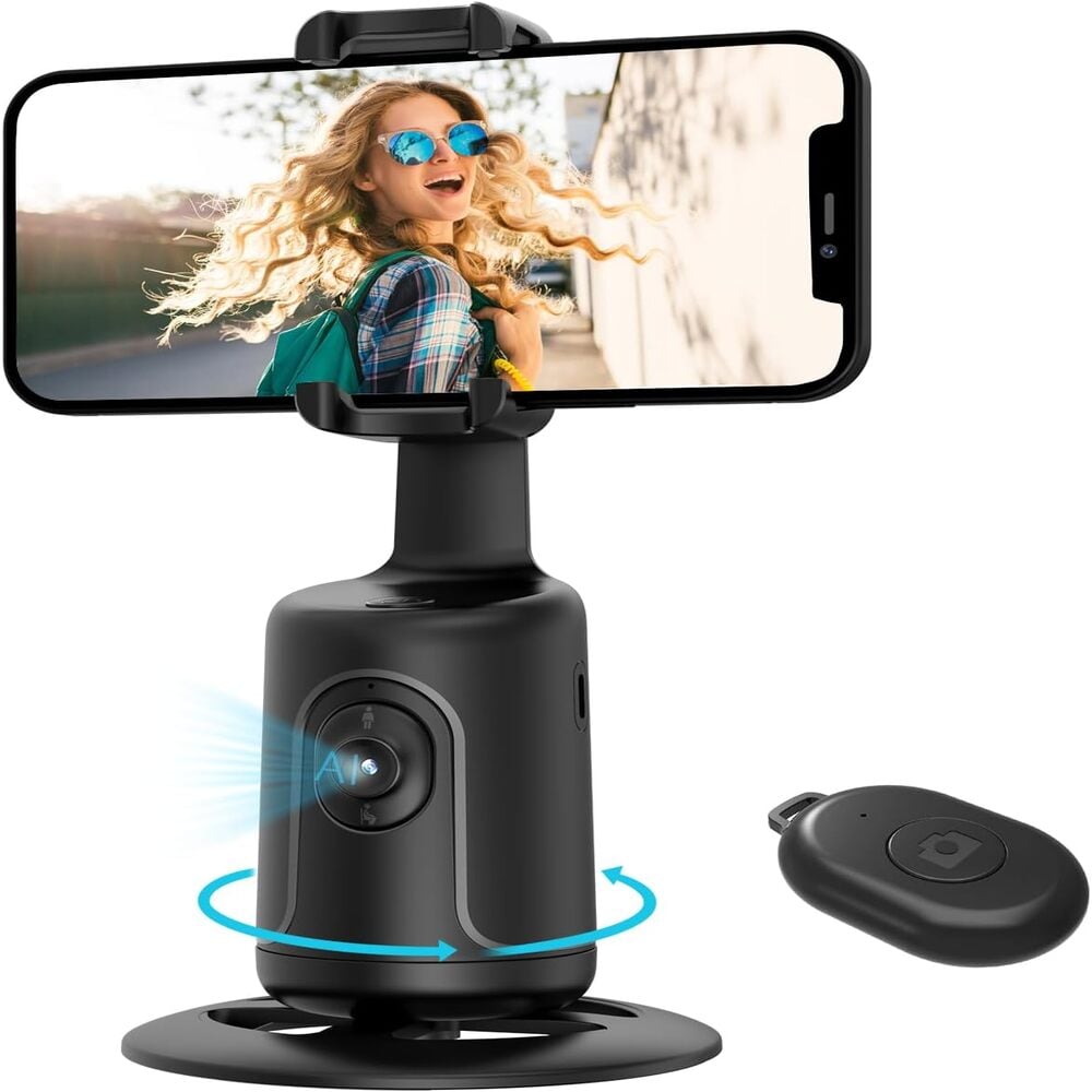TRÍPODE DE SEGUIMIENTO FACIAL AUTOMÁTICO, ROTACIÓN DE 360° - 1