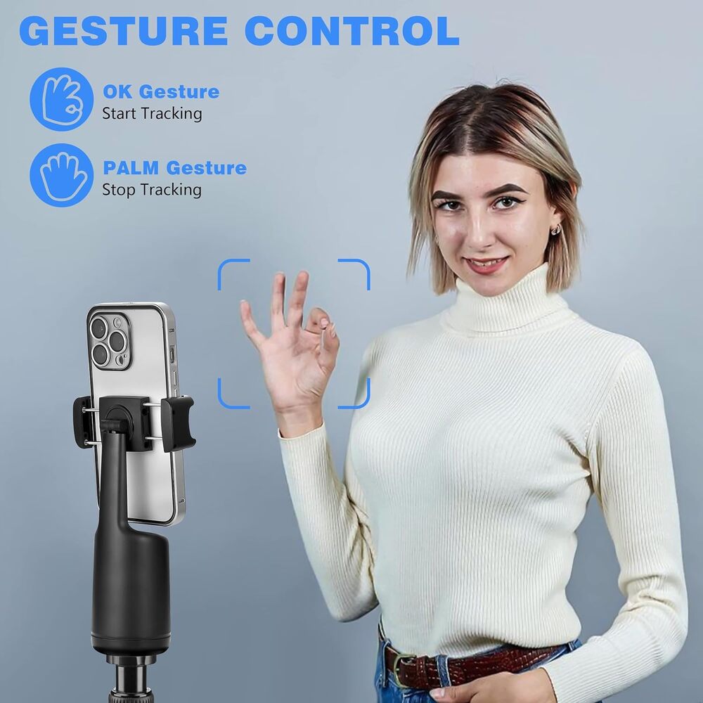 TRÍPODE DE SEGUIMIENTO FACIAL AUTOMÁTICO, ROTACIÓN DE 360° - 2