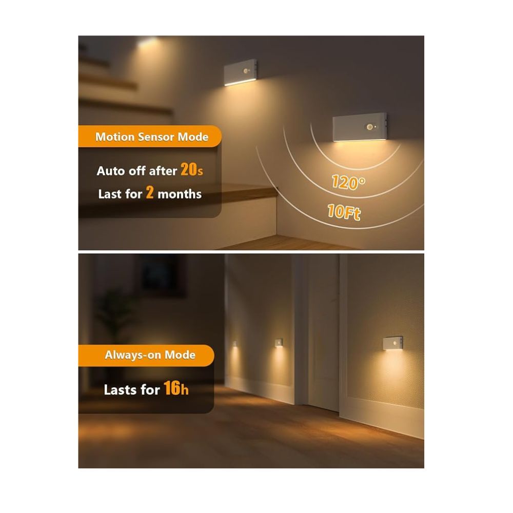 LUZ CON SENSOR DE MOVIMIENTO PACK DE 6 - 3