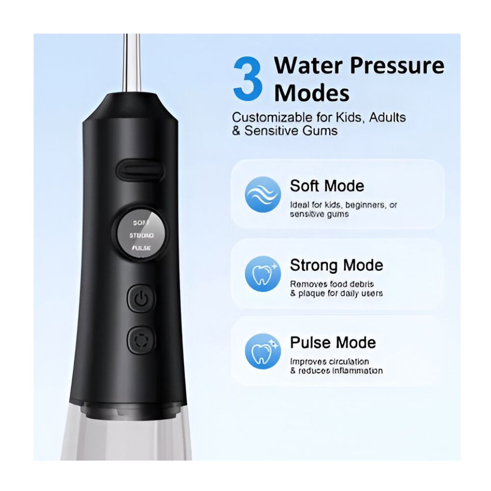 IRRIGADOR DENTAL ELÉCTRICO PORTÁTIL, 6 BOQUILLAS CARGA USB - 5
