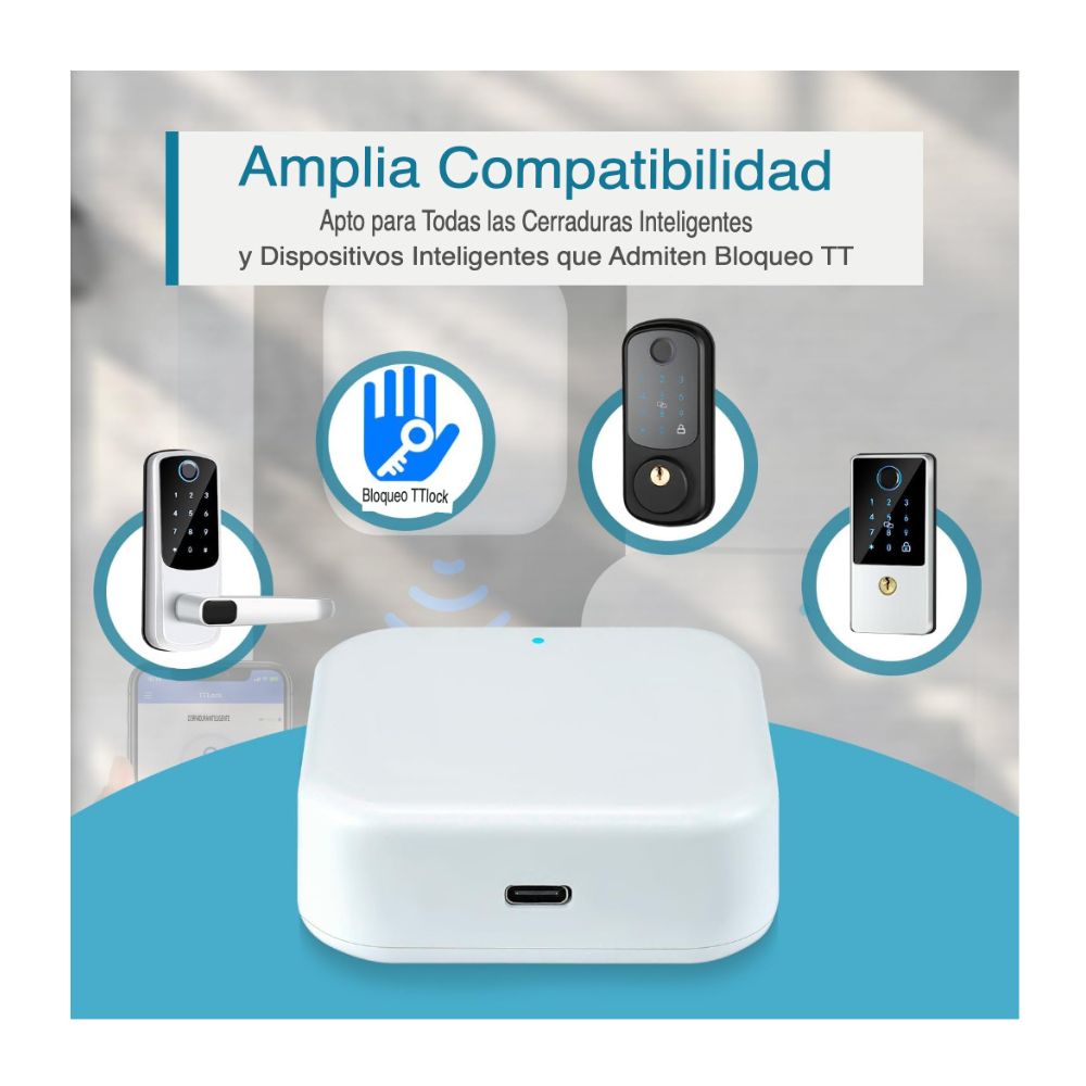 HUB WIFI G2 PARA CERRADURAS INTELIGENTES, CONTROL REMOTO - 2