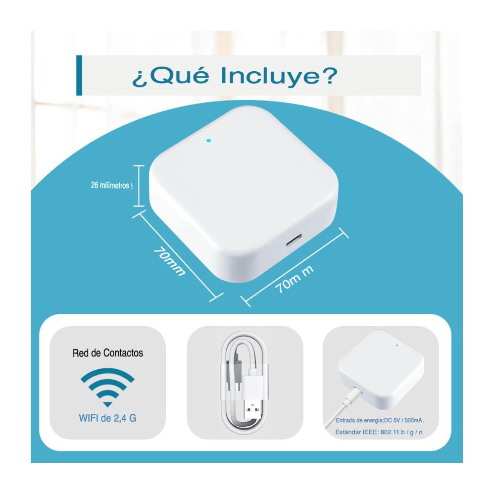 HUB WIFI G2 PARA CERRADURAS INTELIGENTES, CONTROL REMOTO - 3
