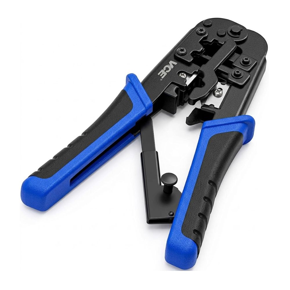 CRIMPADORA PRO 3-EN-1: ALICATE PARA REDES RJ45, RJ11 Y RJ12 - 1