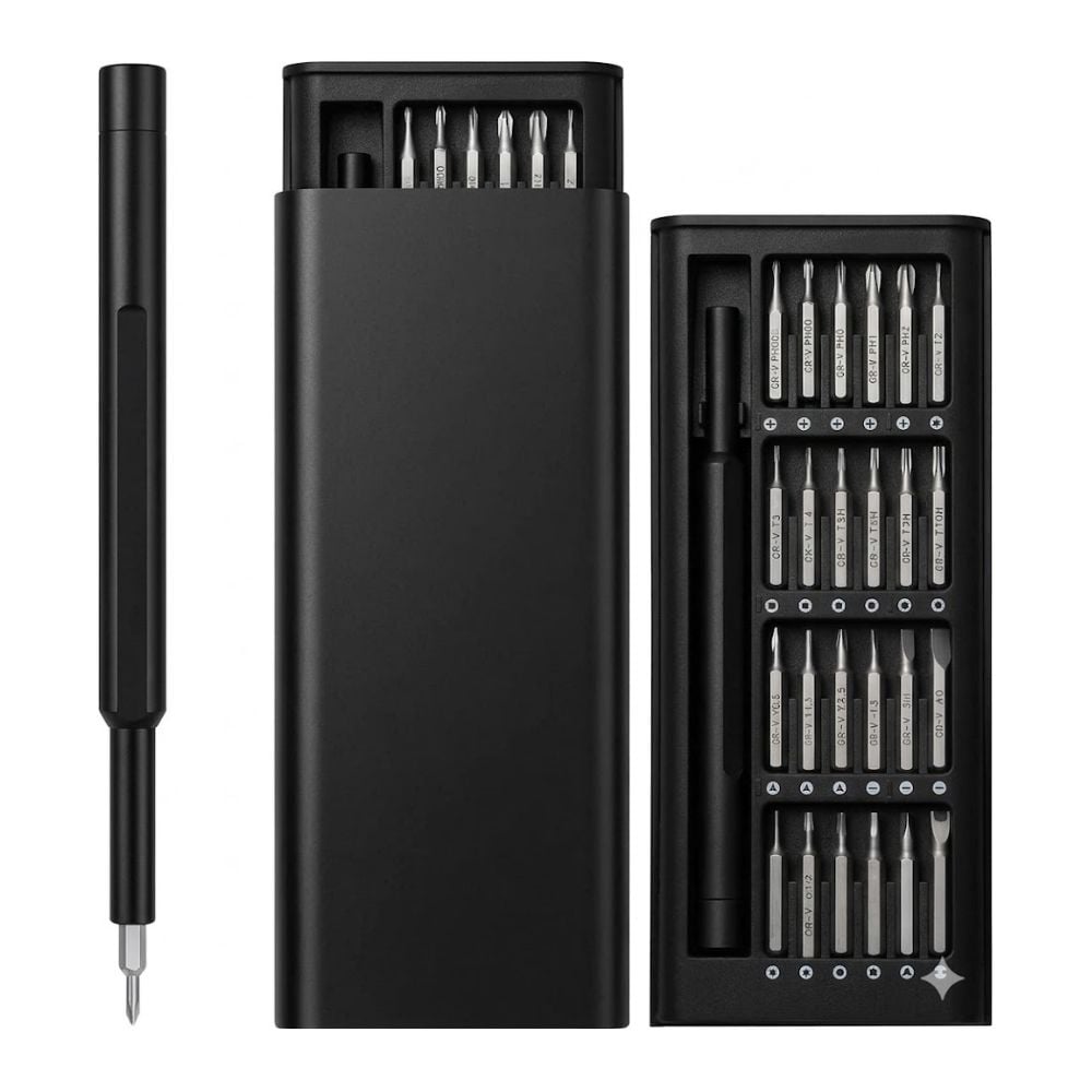 JUEGO DE 25 MINI DESTORNILLADORES DE PRECISIÓN MAGNÉTICOS PREMIUM - 1