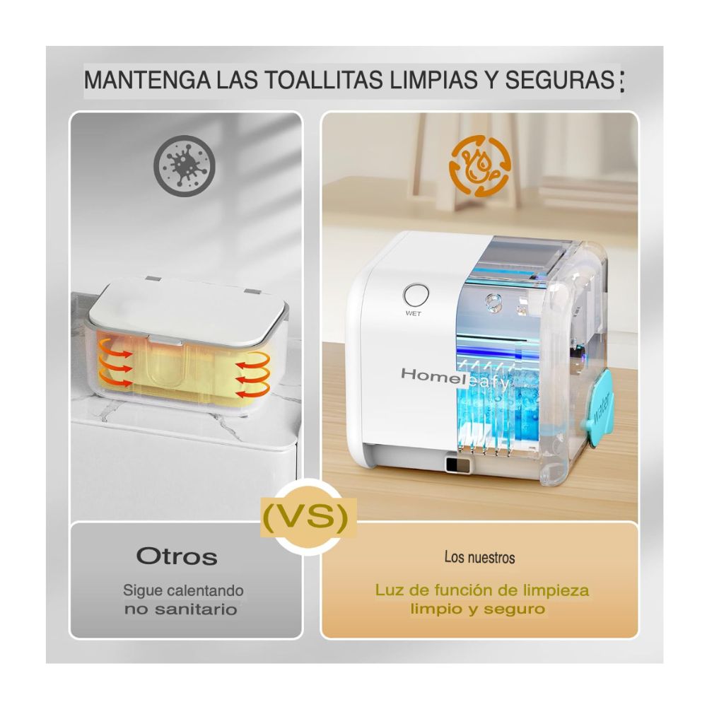 DISPENSADOR DE TOALLITAS HÚMEDAS Y SECAS - 7
