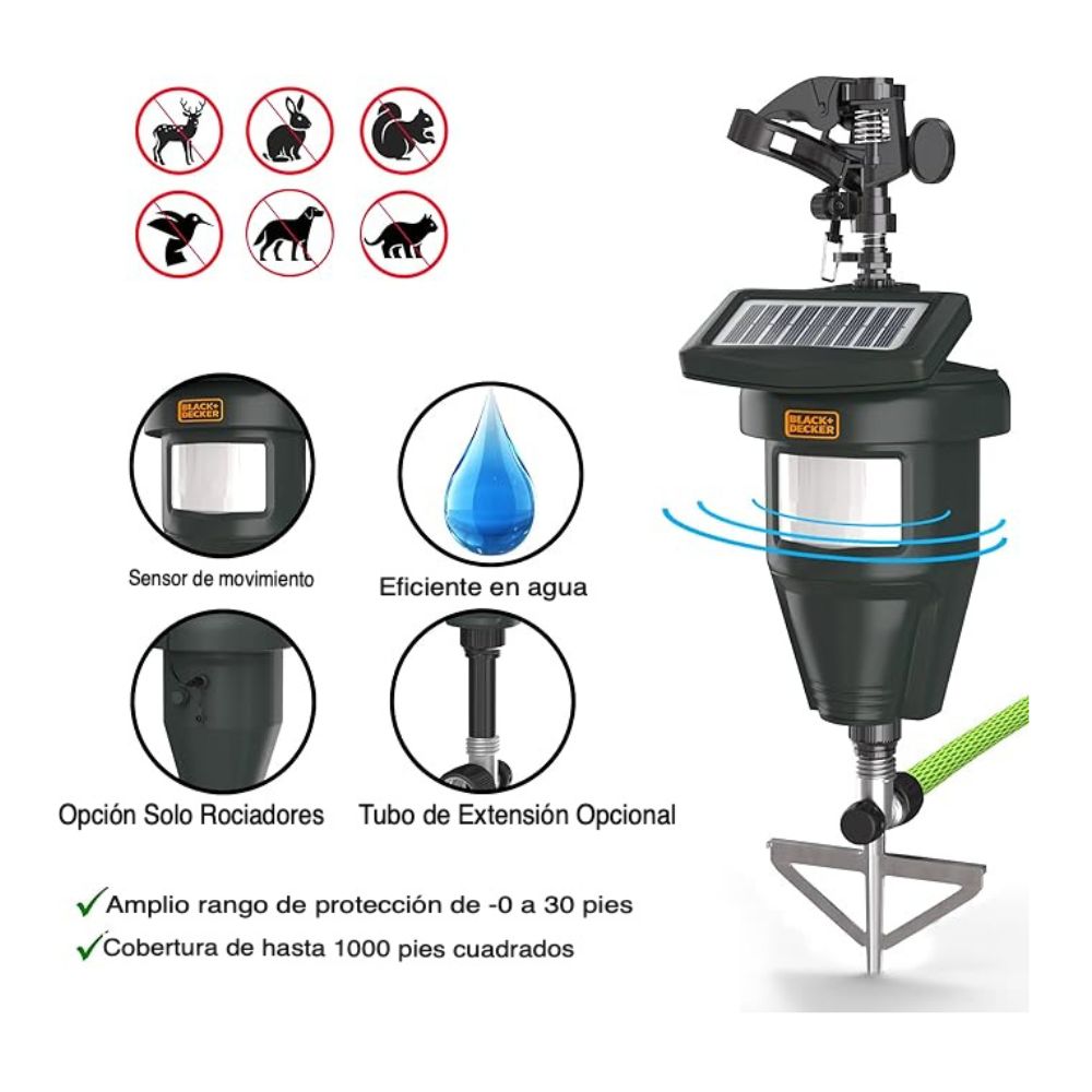 REPELENTE DE ANIMALES, CON SENSOR DE MOVIMIENTO - 2