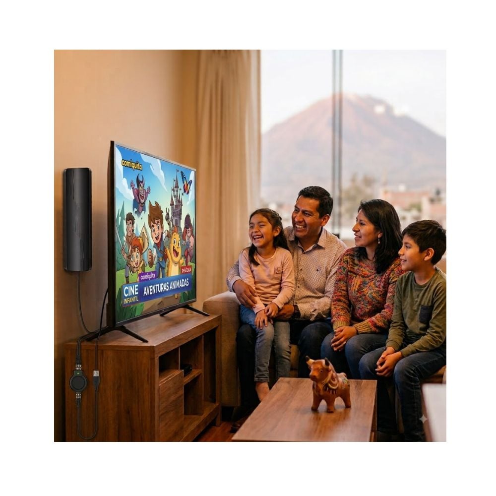 ANTENA TV DIGITAL HD/4K PARA SMART TV CON AMPLIFICADOR - 2