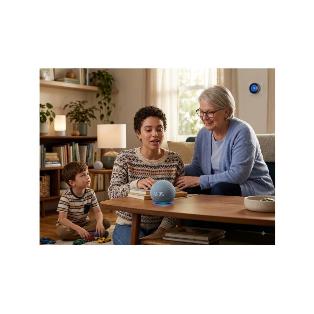ECHO DOT 5 GENERACIÓN CON RELOJ AZUL - 3
