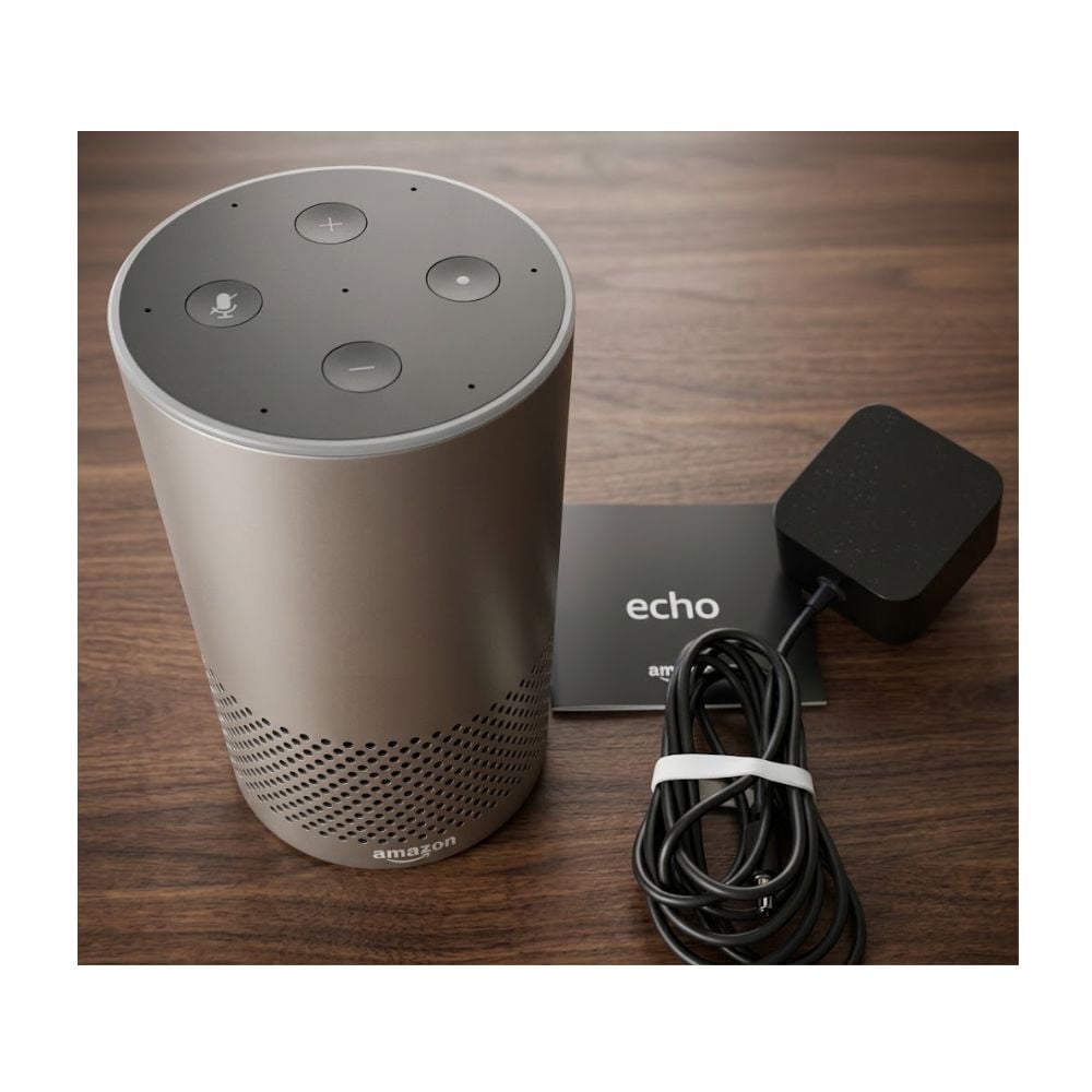 ECHO 2DA GENERACIÓN ALEXA PLATEADO - 3