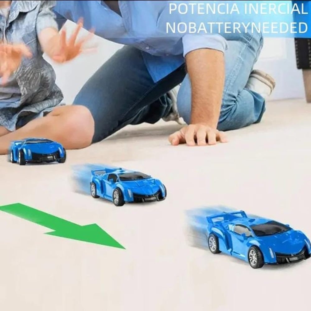 MINI ROBOT TRANSFORMER EN AUTO EN UN CLIC NIÑOS JUGUETE REGALO CUMPLEAÑOS DÍA DEL NIÑO - 2