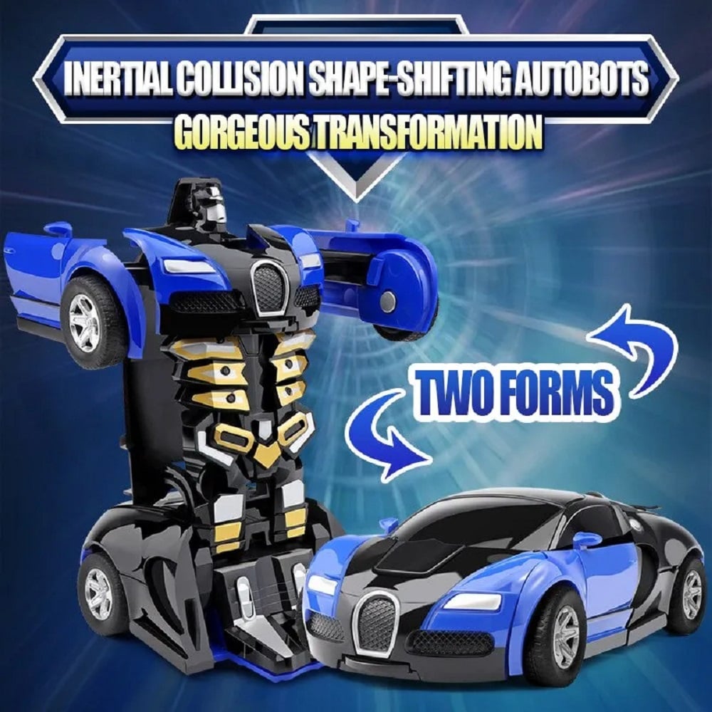MINI ROBOT TRANSFORMER EN AUTO EN UN CLIC NIÑOS JUGUETE REGALO CUMPLEAÑOS DÍA DEL NIÑO - 3