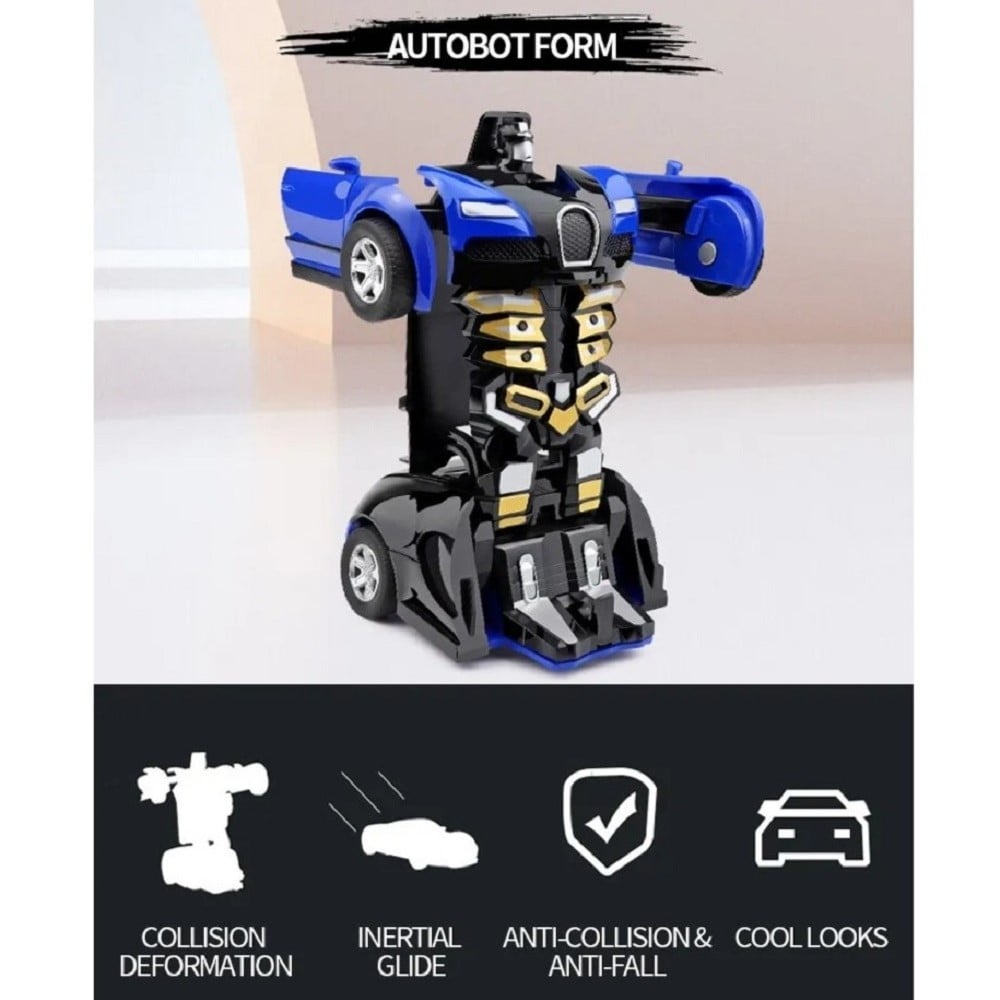 MINI ROBOT TRANSFORMER EN AUTO EN UN CLIC NIÑOS JUGUETE REGALO CUMPLEAÑOS DÍA DEL NIÑO - 6