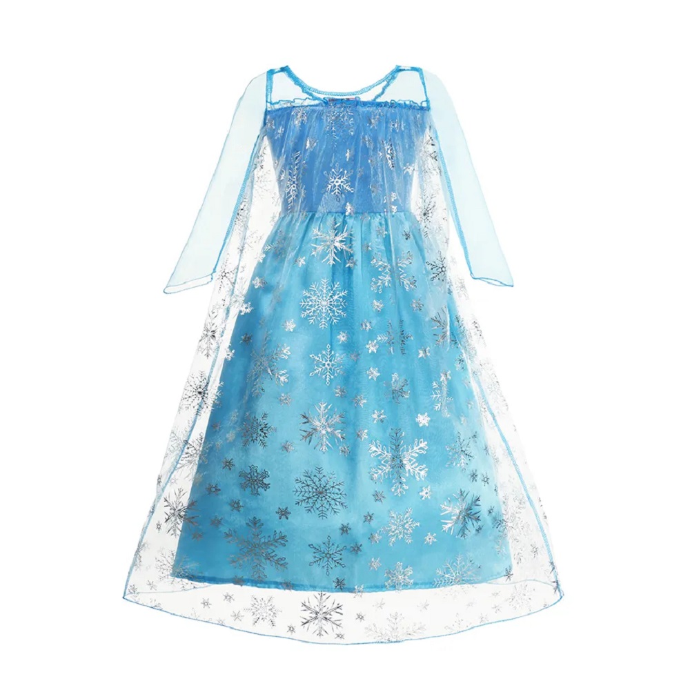 DISFRAZ NIÑA GENIEKA CELESTE REINA DE LAS NIEVES VESTIDO FROZEN ELSA BEBÉ HALLOWEEN FIESTA JUEGO - 3
