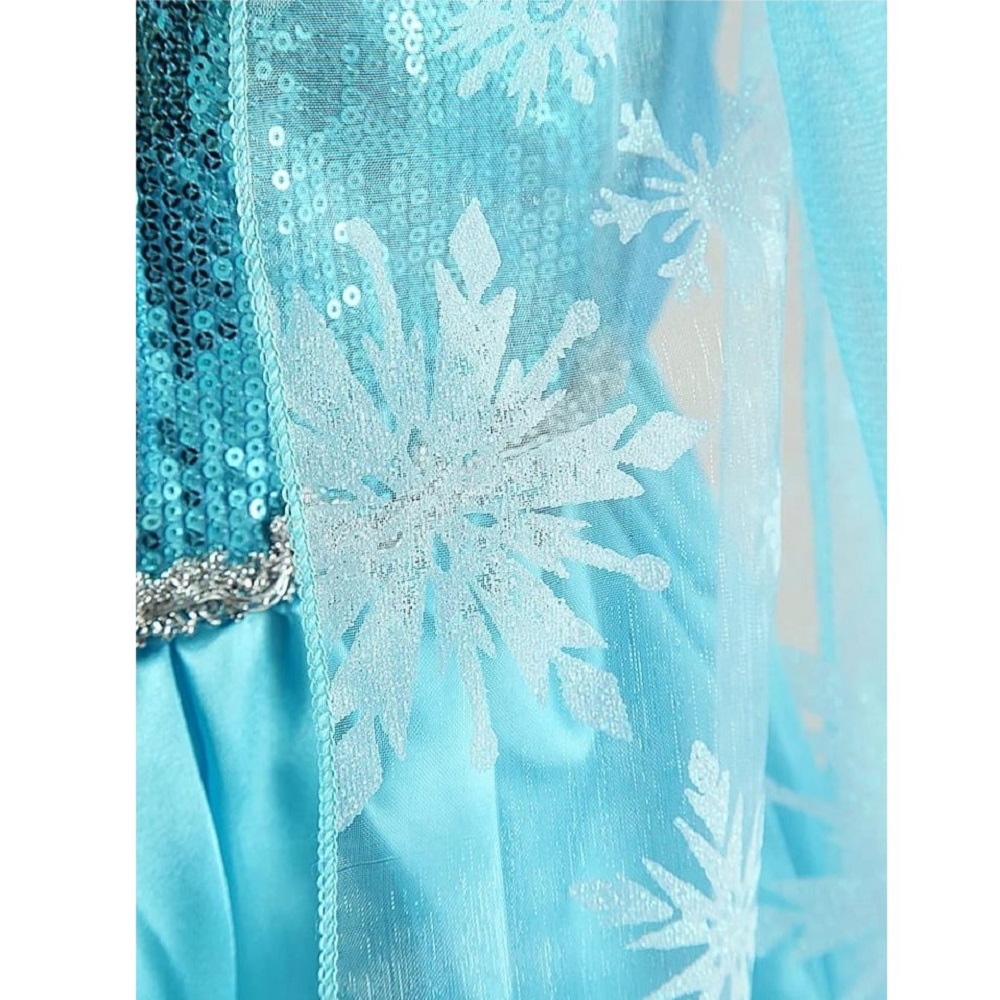 DISFRAZ NIÑA GENIEKA CELESTE REINA DE LAS NIEVES VESTIDO FROZEN ELSA BEBÉ HALLOWEEN FIESTA JUEGO - 5