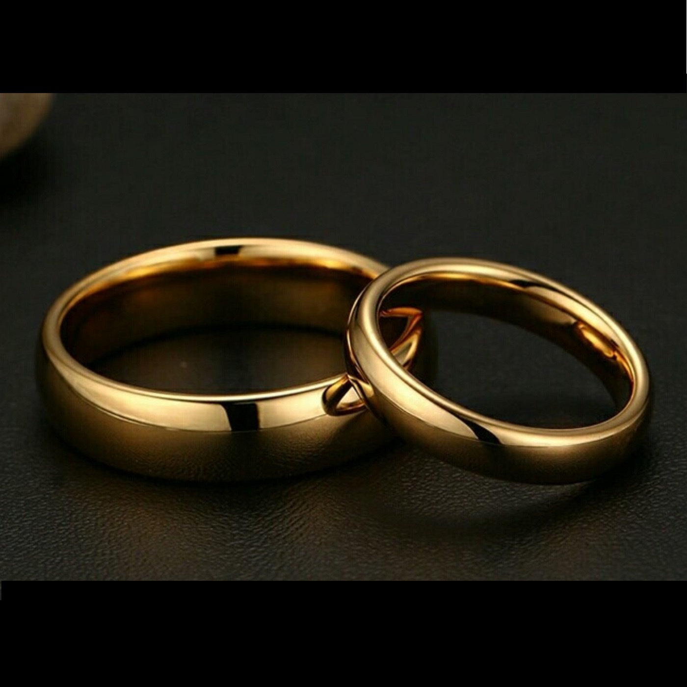 ARO DE MATRIMONIO MUJER GENIEKA CLASSIC BAÑADO EN ORO 18K ANILLOS NOVIOS BODAS ALIANZAS ANIVERSARIO - 5