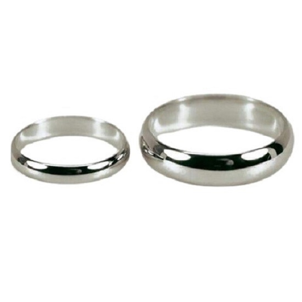 ARO DE MATRIMONIO MUJER GENIEKA ETERNAL HEAVEN BAÑADO EN ORO BLANCO 18K ANILLOS NOVIOS BODAS ALIANZAS ANIVERSARIO - 5