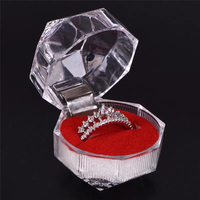 ANILLO DE COMPROMISO GENIEKA CORONA BAÑADO EN ORO 18K NOVIA ANIVERSARIO SAN VALENTIN - 6