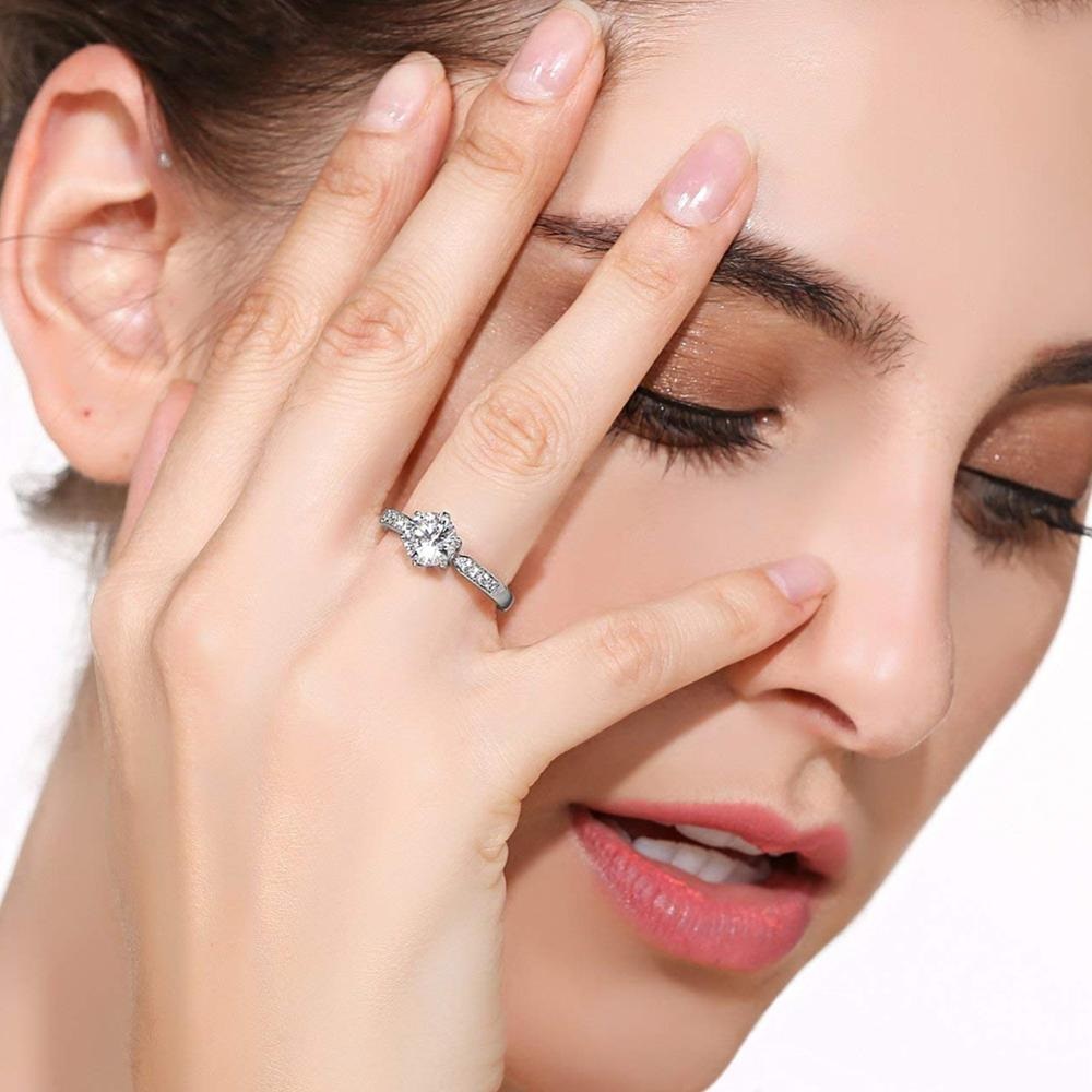 ANILLO DE COMPROMISO GENIEKA IMPERIAL DELUXE BAÑADO EN ORO 18K NOVIA ANIVERSARIO SAN VALENTIN - 2