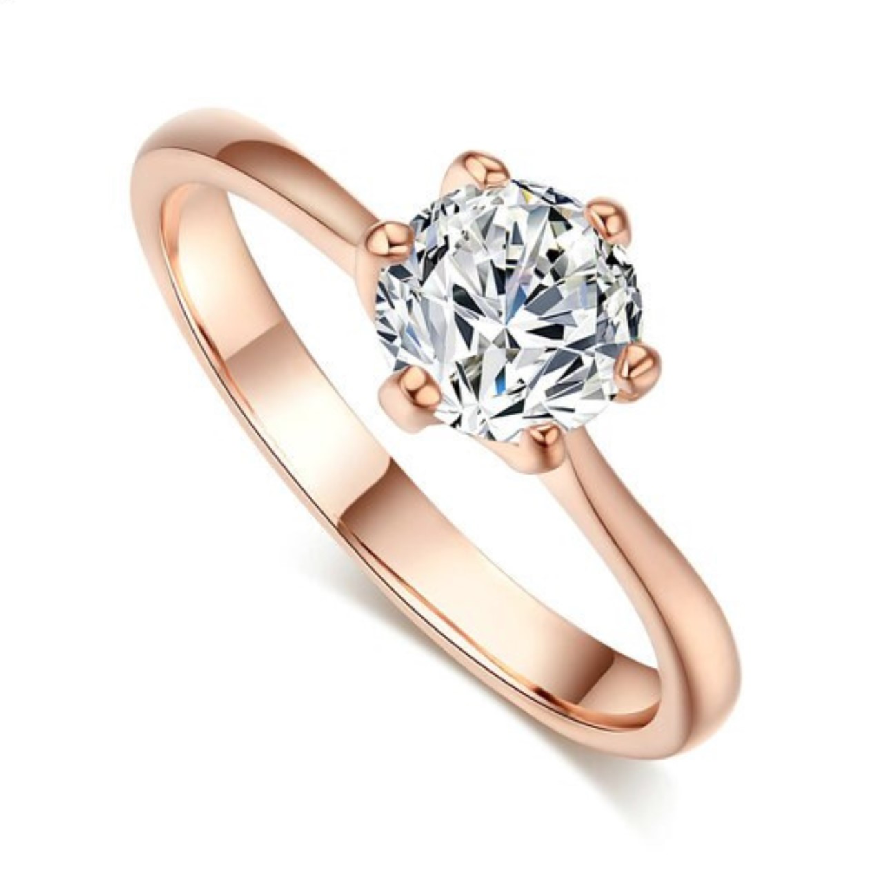 ANILLO DE COMPROMISO GENIEKA SOLITARIO GOLD BAÑADO EN ORO 18K NOVIA ANIVERSARIO SAN VALENTIN - 3