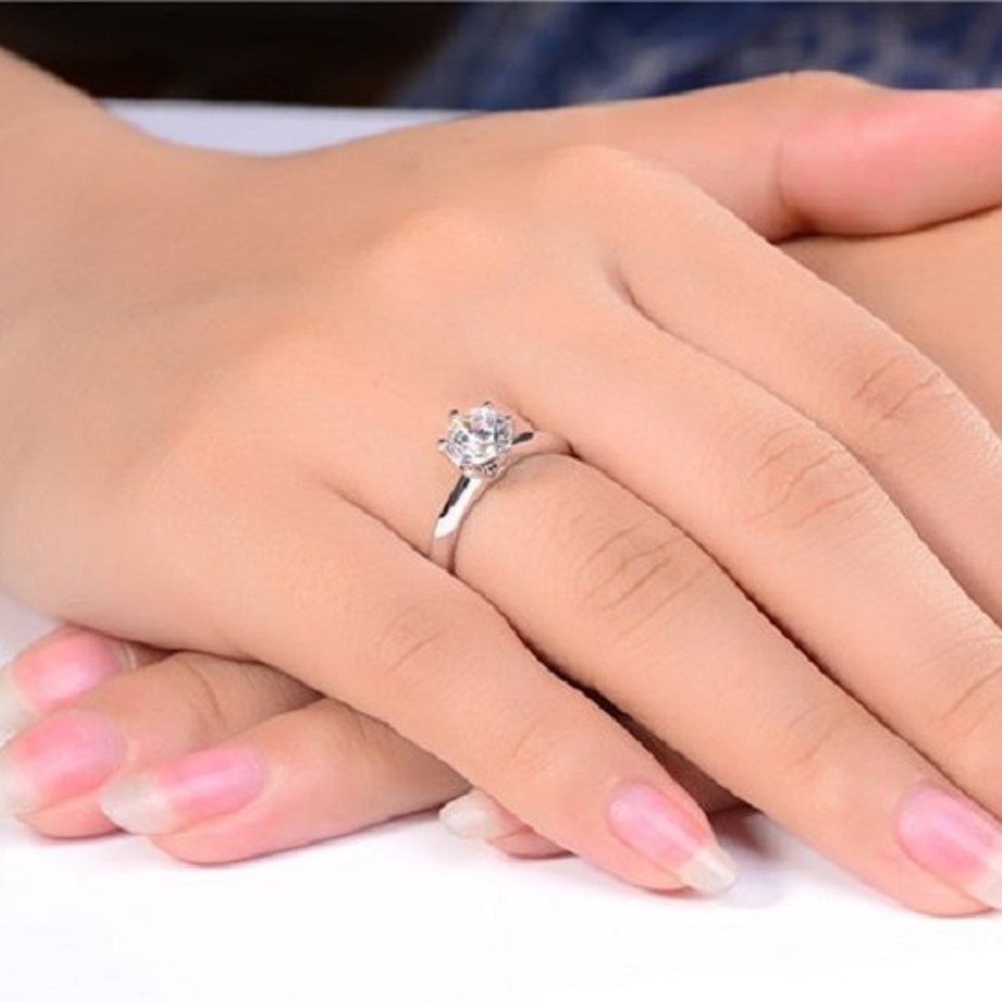ANILLO DE COMPROMISO GENIEKA ETERNAL PASSION BAÑADO EN PLATA S925 NOVIA ANIVERSARIO SAN VALENTIN - 3