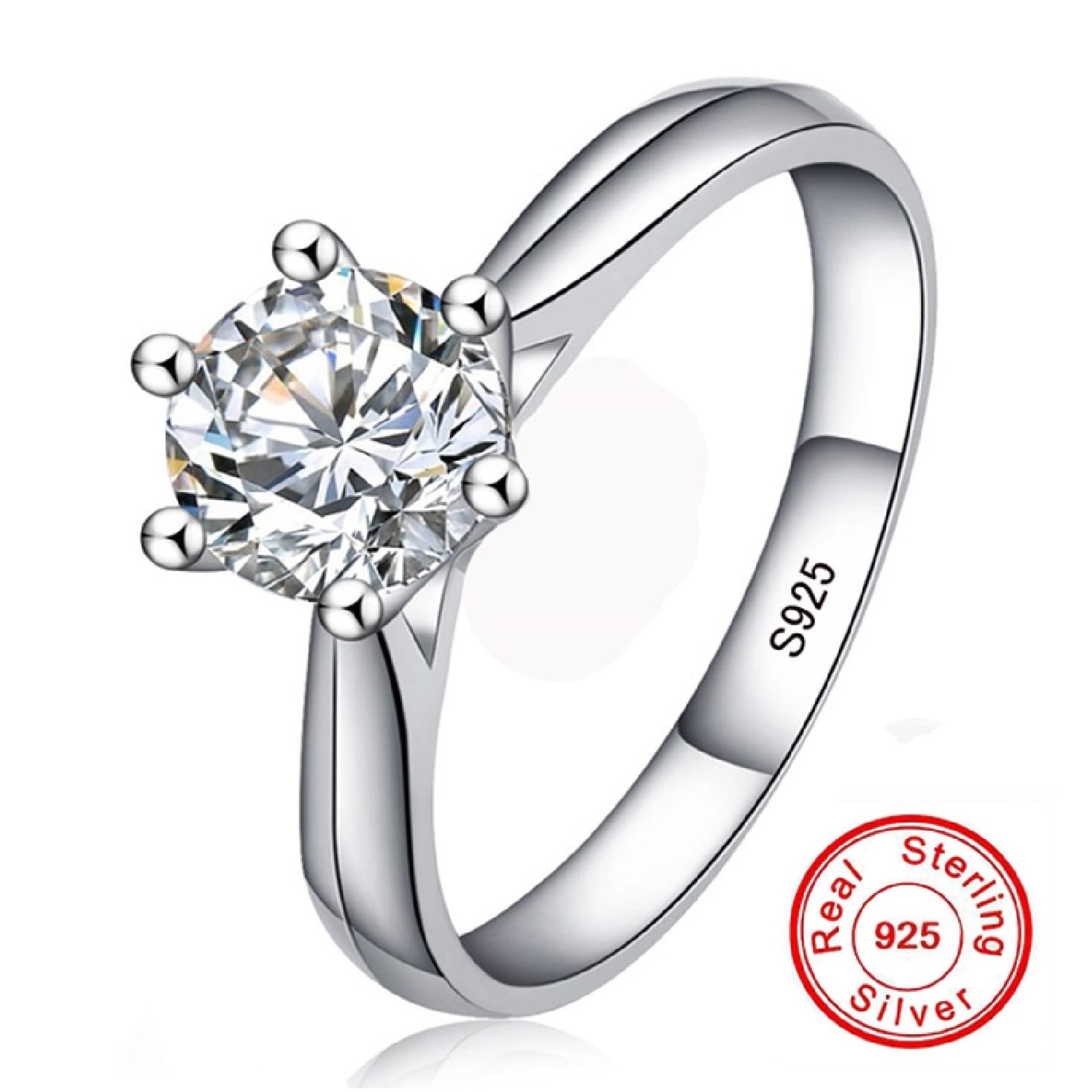 ANILLO DE COMPROMISO GENIEKA ETERNAL PASSION BAÑADO EN PLATA S925 NOVIA ANIVERSARIO SAN VALENTIN - 4