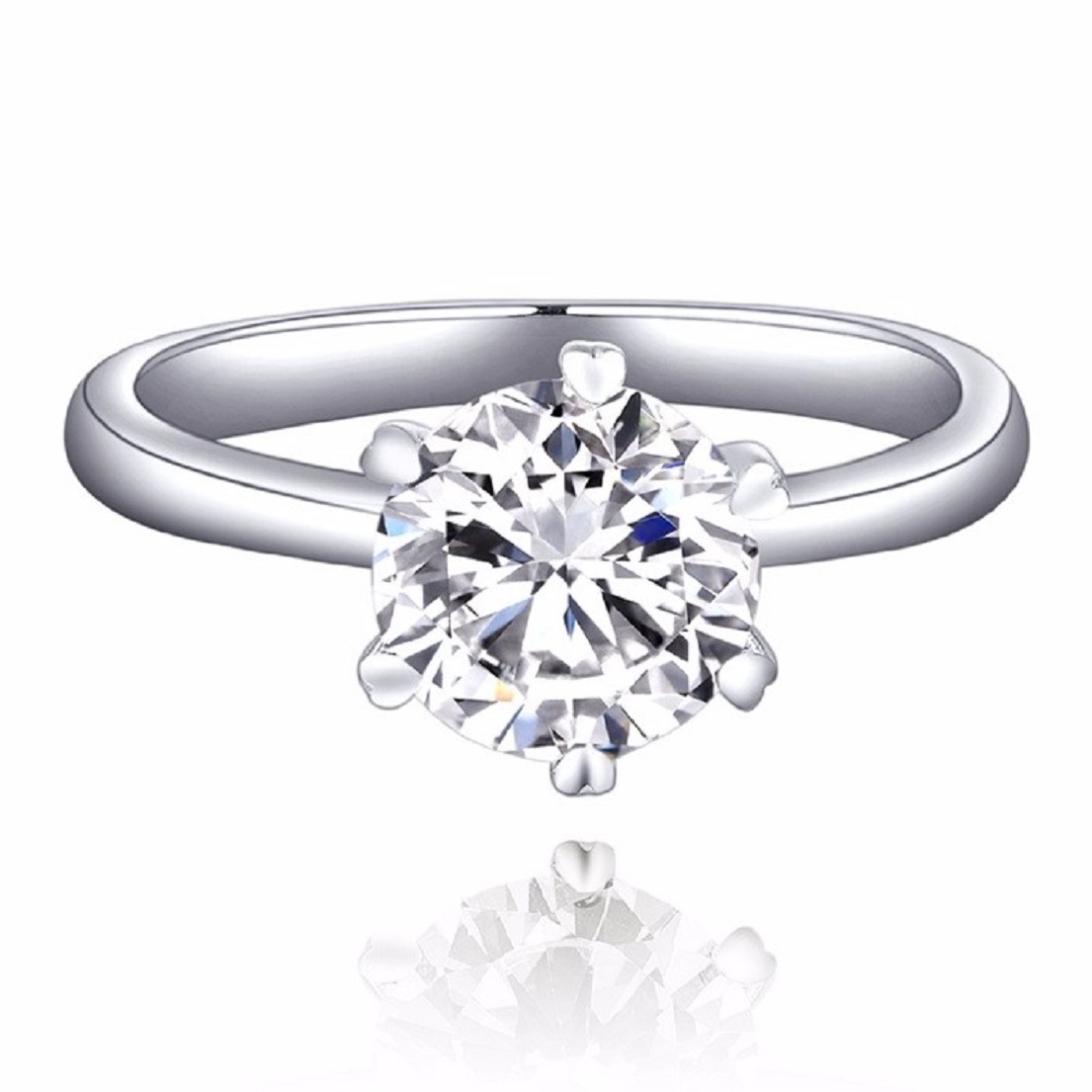 ANILLO DE COMPROMISO GENIEKA ETERNAL PASSION BAÑADO EN PLATA S925 NOVIA ANIVERSARIO SAN VALENTIN - 5