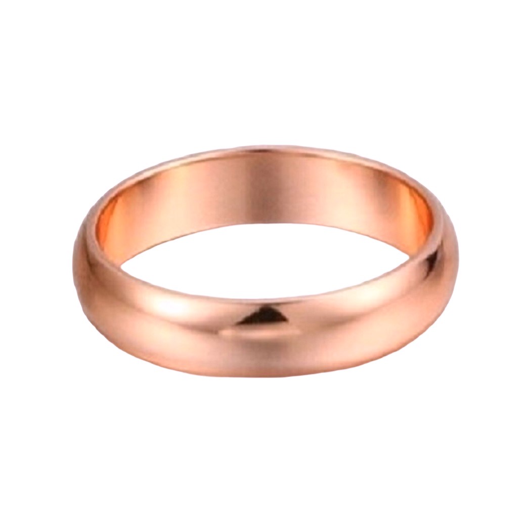 ARO DE MATRIMONIO HOMBRE GENIEKA ETERNAL LOVE BAÑADO EN ORO ROSA 18K ANILLOS NOVIOS BODAS ALIANZAS ANIVERSARIO - 1