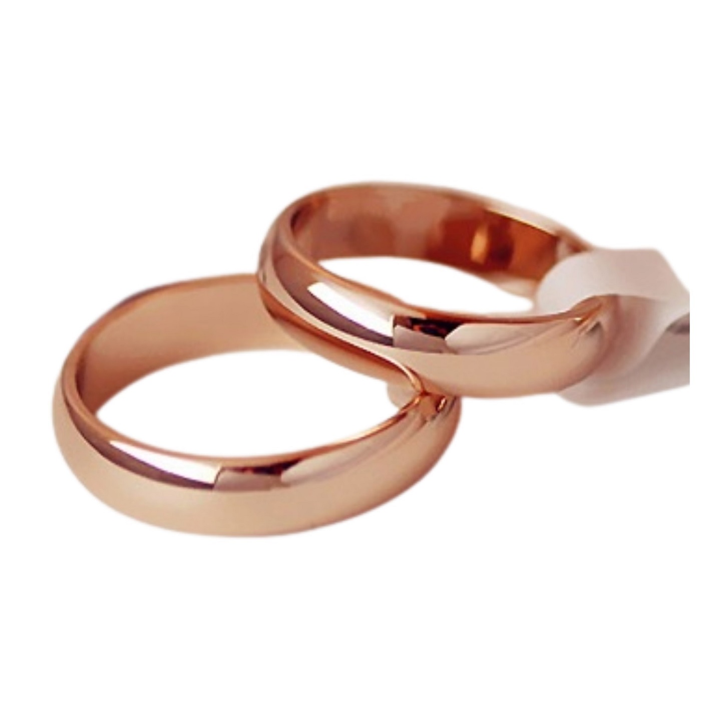 ARO DE MATRIMONIO HOMBRE GENIEKA ETERNAL LOVE BAÑADO EN ORO ROSA 18K ANILLOS NOVIOS BODAS ALIANZAS ANIVERSARIO - 2