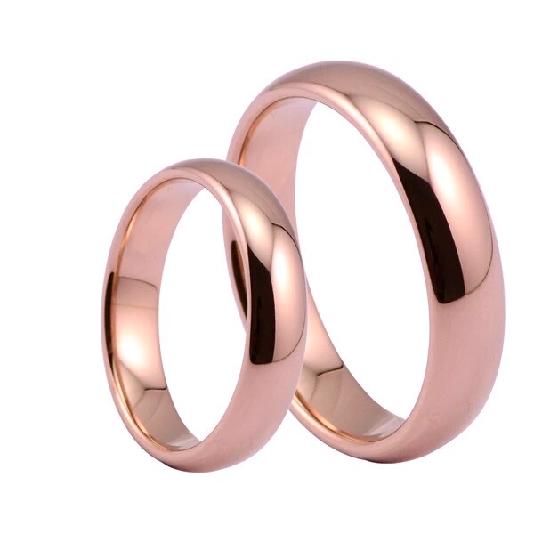 ARO DE MATRIMONIO HOMBRE GENIEKA ETERNAL LOVE BAÑADO EN ORO ROSA 18K ANILLOS NOVIOS BODAS ALIANZAS ANIVERSARIO - 3