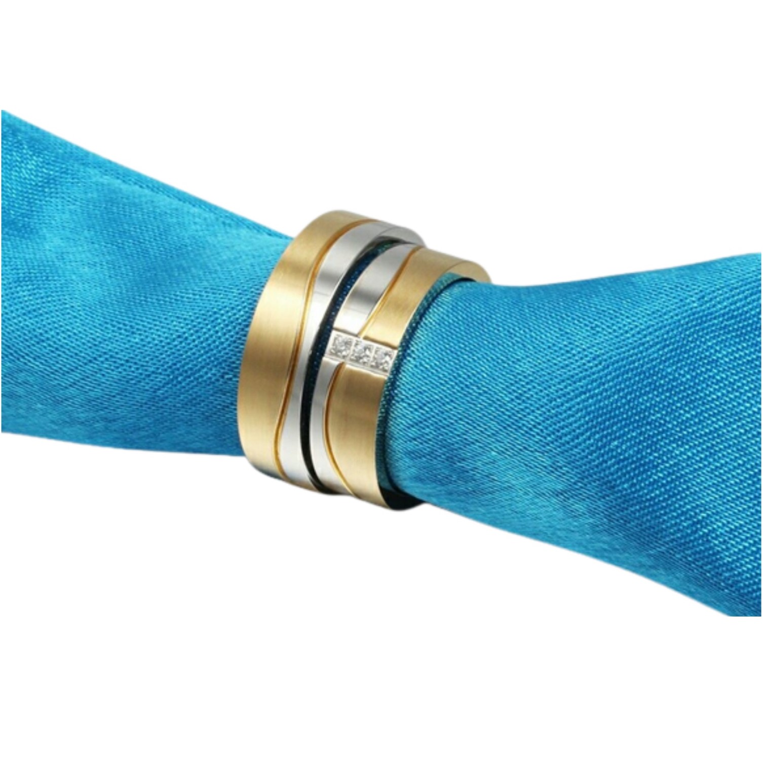 ARO DE MATRIMONIO HOMBRE GENIEKA GOLD DREAM BAÑADO EN ORO 18K ANILLOS NOVIOS BODAS ALIANZAS ANIVERSARIO - 4