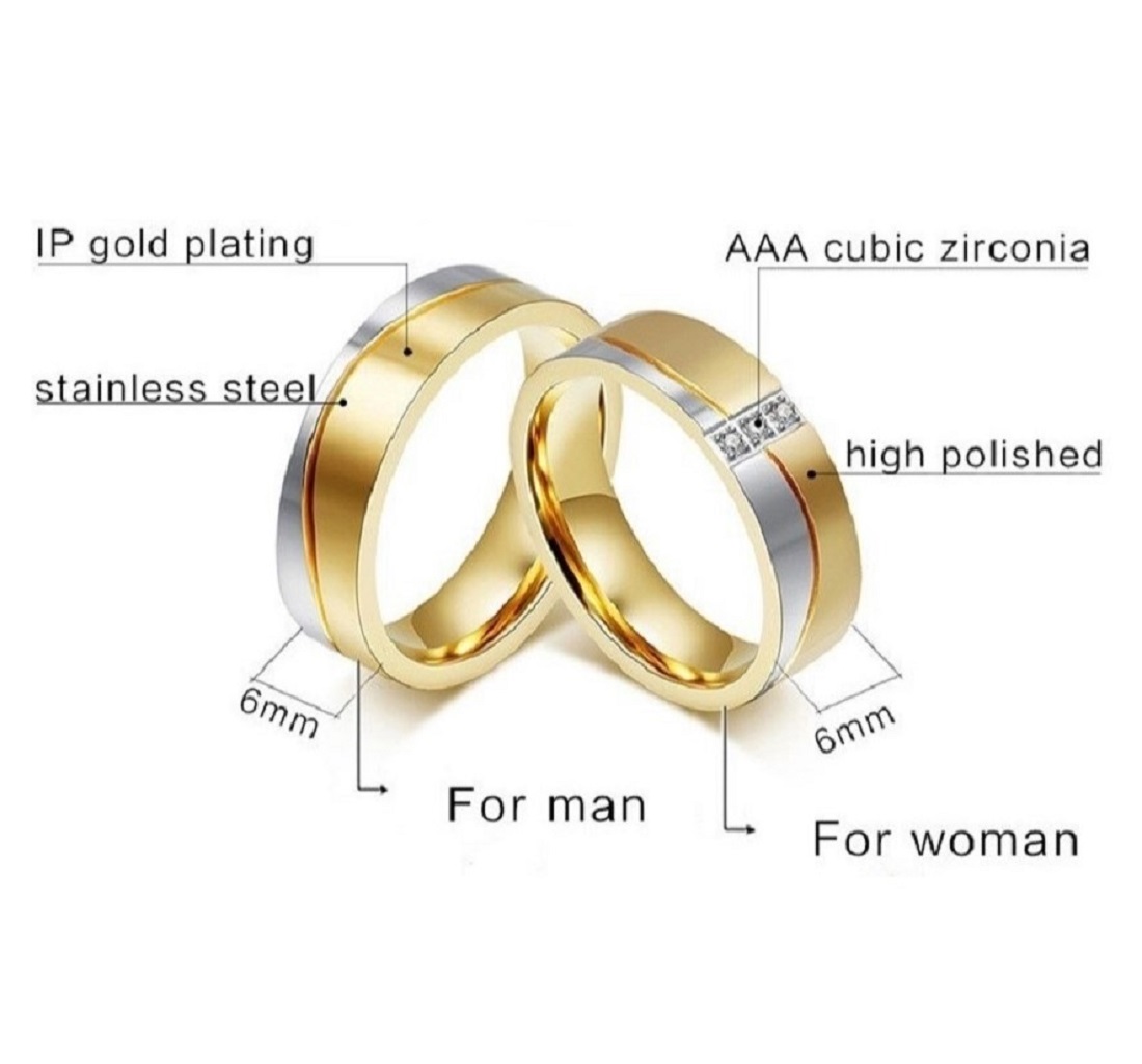 ARO DE MATRIMONIO HOMBRE GENIEKA GOLD DREAM BAÑADO EN ORO 18K ANILLOS NOVIOS BODAS ALIANZAS ANIVERSARIO - 6
