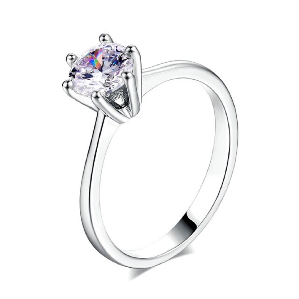 ARO DE MATRIMONIO HOMBRE GENIEKA SOLITARIO LOVE BAÑADO EN ORO BLANCO 18K ANILLOS NOVIOS BODAS ALIANZAS ANIVERSARIO - 4